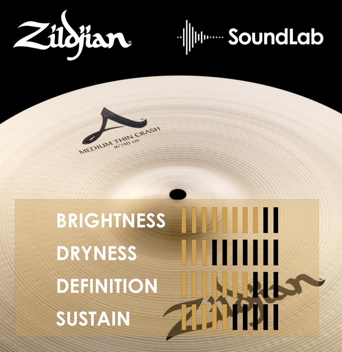 Avedis Zildjian Company A Series Medium-Thin Crash Cymbal - 16 Inches