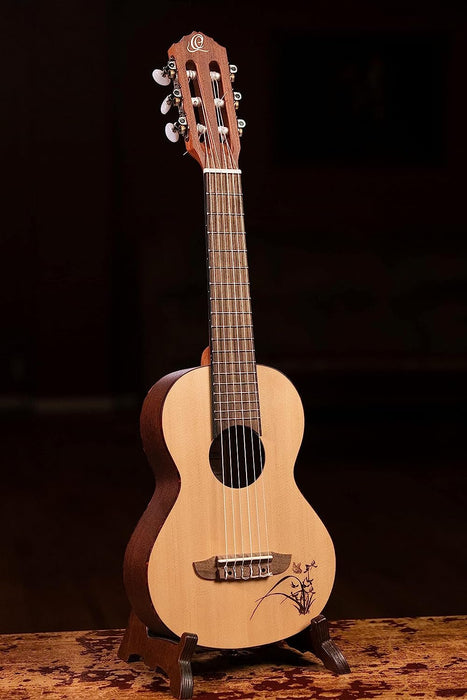 Ortega Guitars 6 String Bonfire Series Guitarlele, Right-Handed, Acoustic, (RGL5)