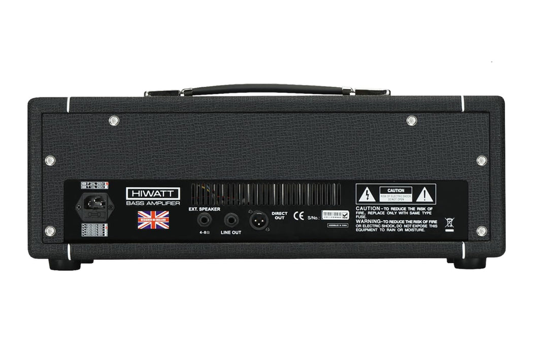 Hiwatt Bulldog 77 Head 100W Bass Amplifier Head, Black