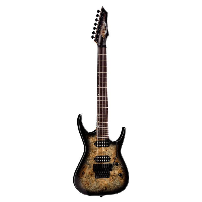Dean Exile Select 7 Floyd Fluence - Natural Black Burst