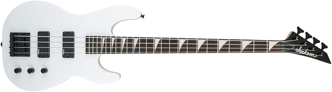 Jackson JS Series Concert Bass JS2, Snow White, Amaranth Fingerboard