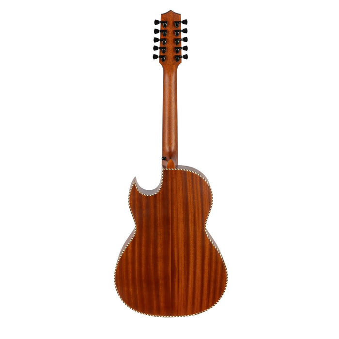 H. Jimenez Laser Designed Cutaway Acoustic-Electric Bajo Quinto w/Case - Satin Natural (LBQ1GXE-MC)