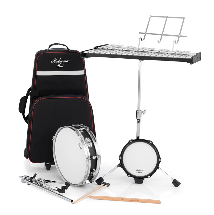 Pearl Student Snare Drum Education Kit with Practice Pad, Backpack Carrying Case, Sticks and Drum Key (SK910)