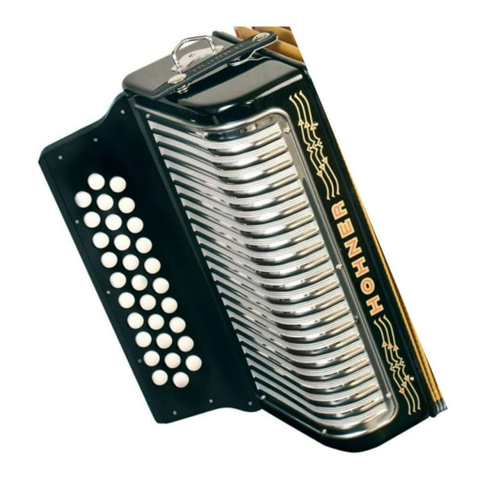 Hohner 3523FB Corona II Classic Accordion (FBEb Keys, Jet Black)