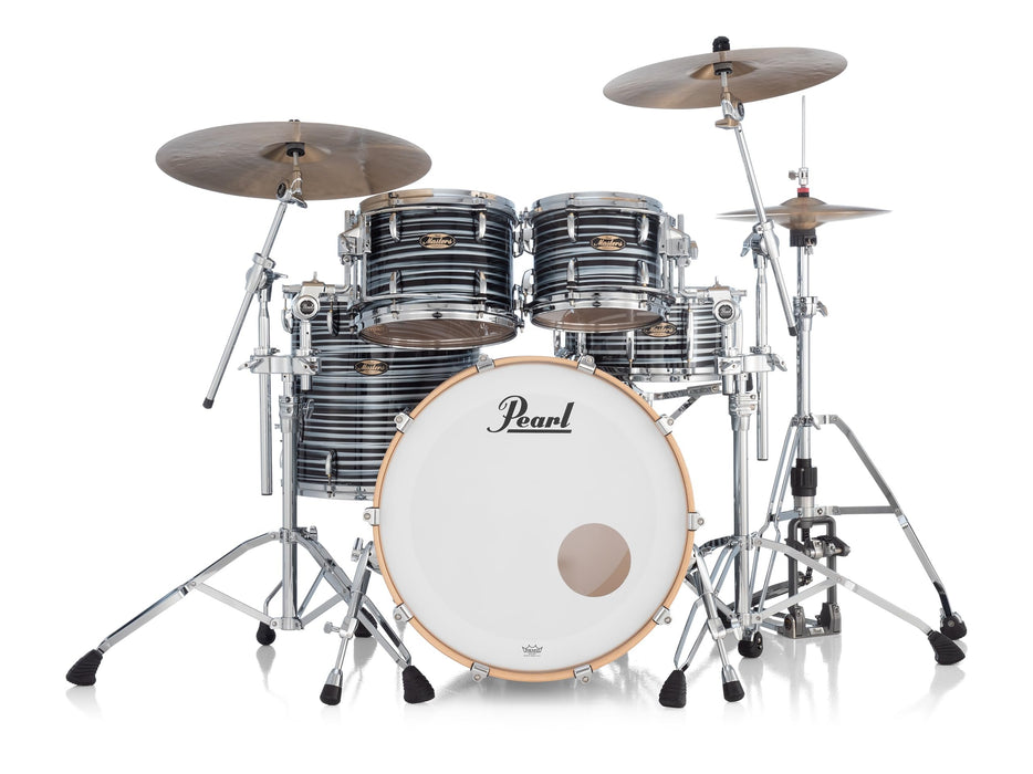 Pearl Masters Maple Pure 4 Piece Shell Pack, Black Oyster Swirl (MP4C924XESPL/C855)