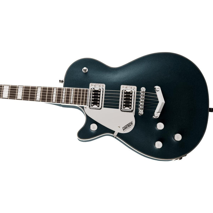 Gretsch Left-Handed Electromatic Jet BT Single-Cut Electric Guitar with V-Stoptail, Laurel Fingerboard - Jade Grey Metallic (G5220LH)