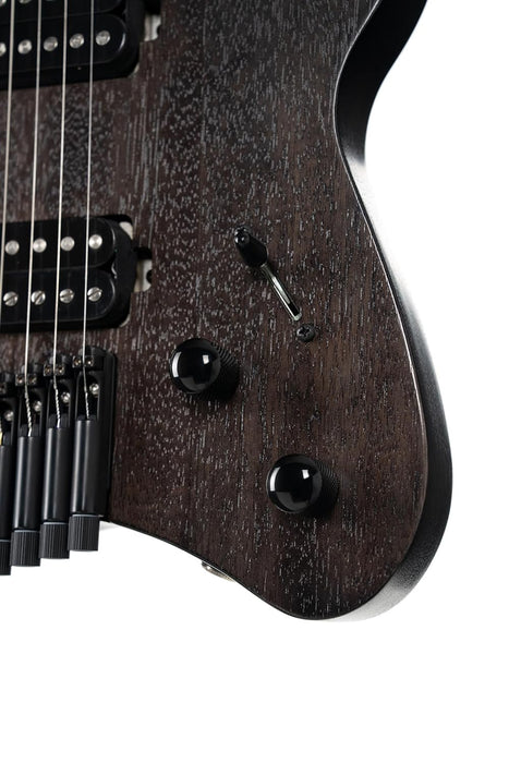 Cort SPACEG6MSSGTK Space G6 Multi-Scale Guitar Trans Black