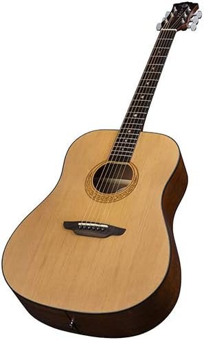 Luna Gypsy Series Muse Dreadnought Acoustic Guitar with Case (GYP MUS PK)