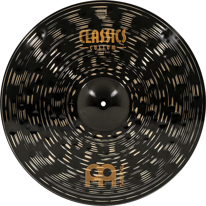 Meinl 22" Ride Cymbal - Classics Custom Dark - Made in Germany, 2-YEAR WARRANTY (CC22DAR)