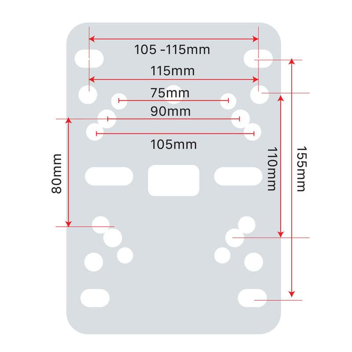 Prox XT-CDF12 Folding Plate with Dual Truss Clamp for Moving Heads Stage Lighting