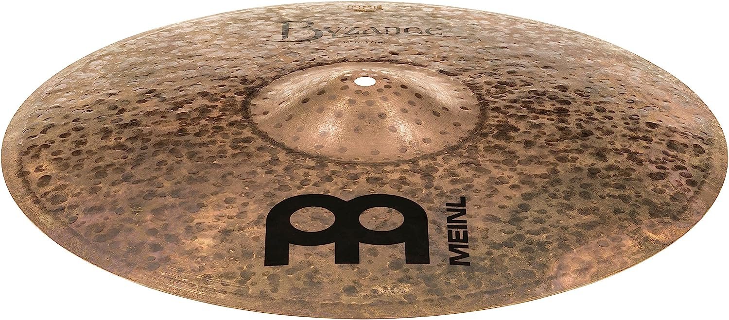 Meinl Cymbals Byzance 18" Dual Crash — MADE IN TURKEY — Hand Hammered B20 Bronze, 2-YEAR WARRANTY, inch (B18DUC)