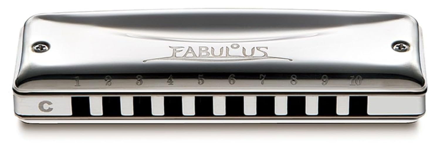 Suzuki F-20E-D Fabulous 10-Hole Diatonic Equal Temperament Harmonica, Key of D