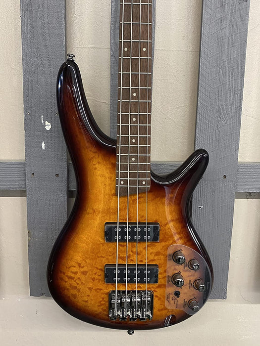 Ibanez SR400EQM Quilted Maple Electric Bass Guitar Dragon Eye Burst