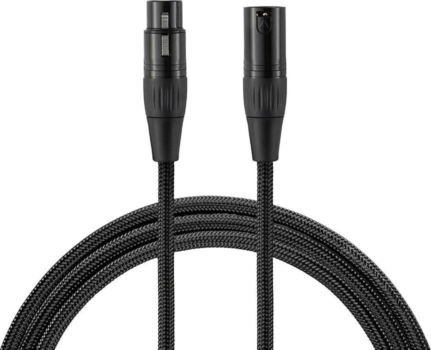 Warm Audio Premier Series XLR Female to XLR Male Microphone Cable - 15 Feet, Black/Gold