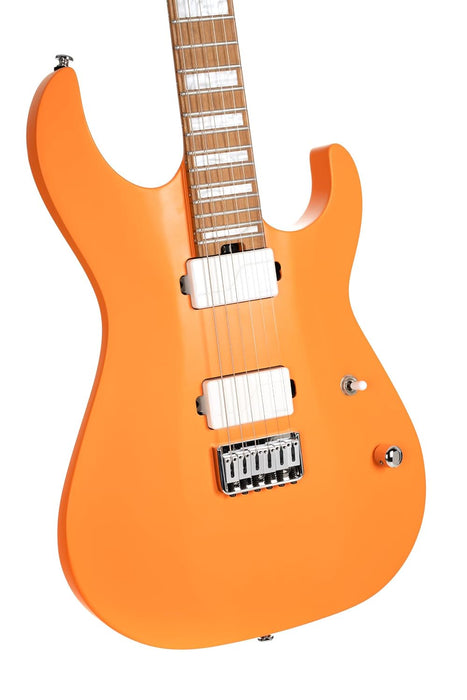 Cort KX600INOCS KX600 6-String Infinite Electric Guitar Orange Crush Satin