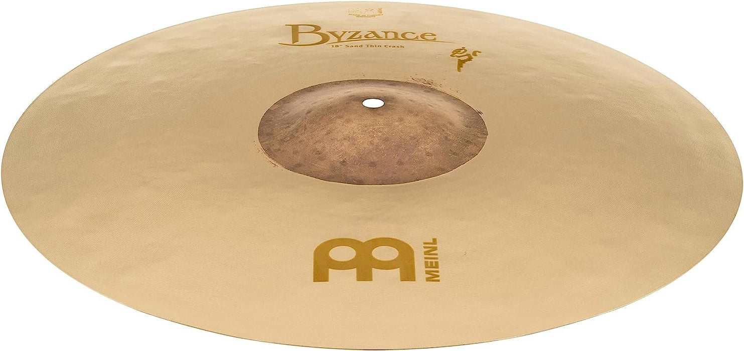 Meinl Cymbals Byzance 18" Dual Crash — MADE IN TURKEY — Hand Hammered B20 Bronze, 2-YEAR WARRANTY, inch (B18DUC)