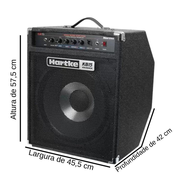 Hartke HMKB15 Kickback Bass Combo Amplifier, 1x15"