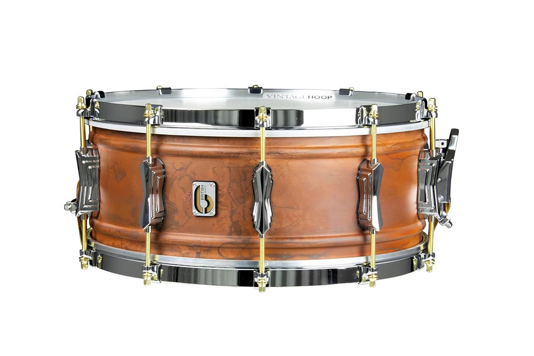 British Drum Co. FB-14-60-SN Firebird Series Copper Over Brass Snare 14" x 6"