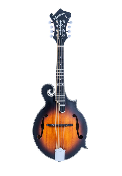 Washburn M3SEBRK F style Mandolin Brown Burst with Gig Bag