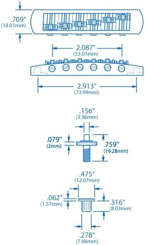 Schaller Roller Bridge, Chrome (12080200)