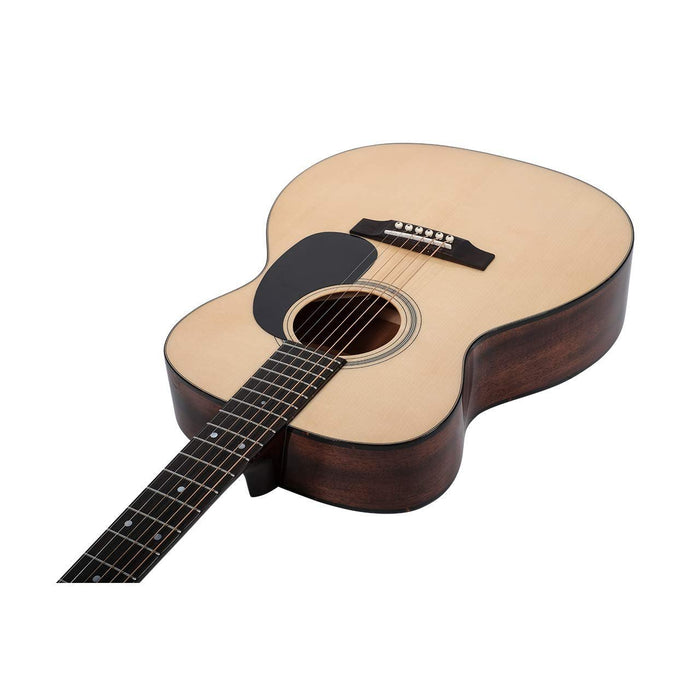 Recording King 6 String Acoustic Guitar, Right, Natural Gloss (RO-318)