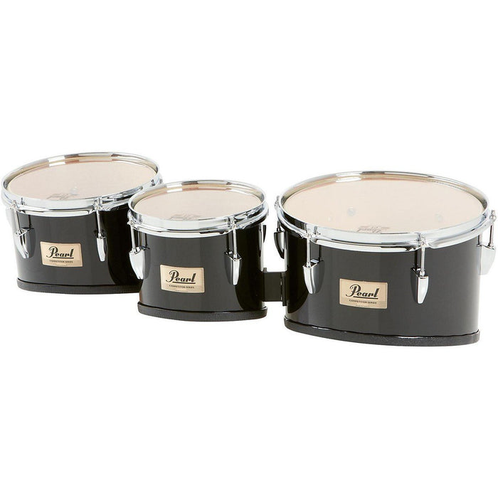 Pearl Competitor Marching Tom Set Level 1 Midnight Black (#46) 8,10,12 set