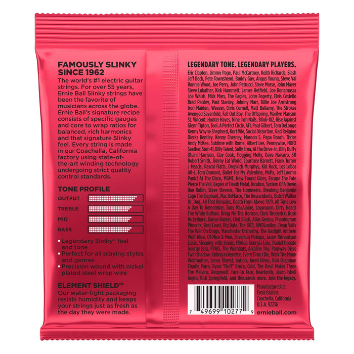 3 PACK Ernie Ball 2226 Burly Slinky Nickel Wound Electric Guitar Strings (11-52)