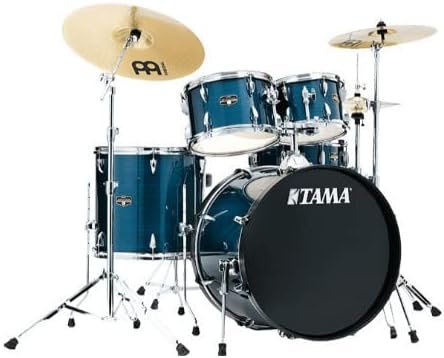 Tama Imperialstar Complete Drum Set - 5-Piece - 22 Inches Kick - Hairline Blue