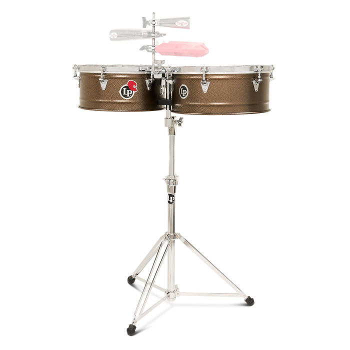 Latin Percussion Pedrito Signature Timbales - 14" & 15" Dark Mocha Steel Drum Set