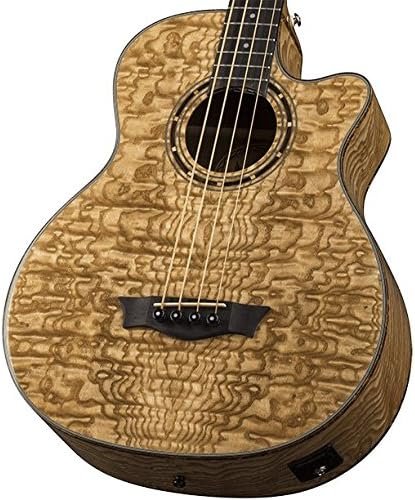 Dean EQA Exotica Quilt Ash Acoustic-Electric Guitar, Gloss Natural