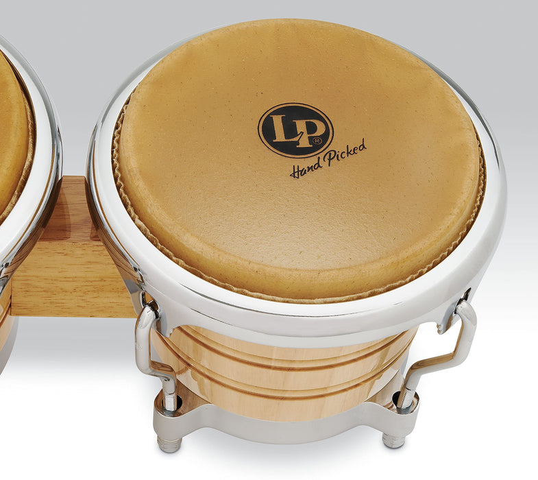 Latin Percussion LP Generation II® Bongos, Natural/Chrome