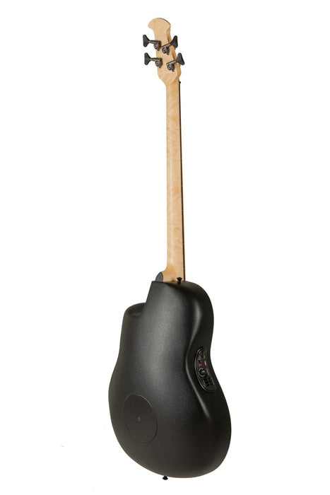 Ovation E-Acoustic Bass Pro Series Elite B778TX Mid Cutaway - 4-String - Solid A-Grade Sitka Spruce Top - Lyrachord Body - Strings Adamas Nuova Coated - Black Textured - B778TX-5-G