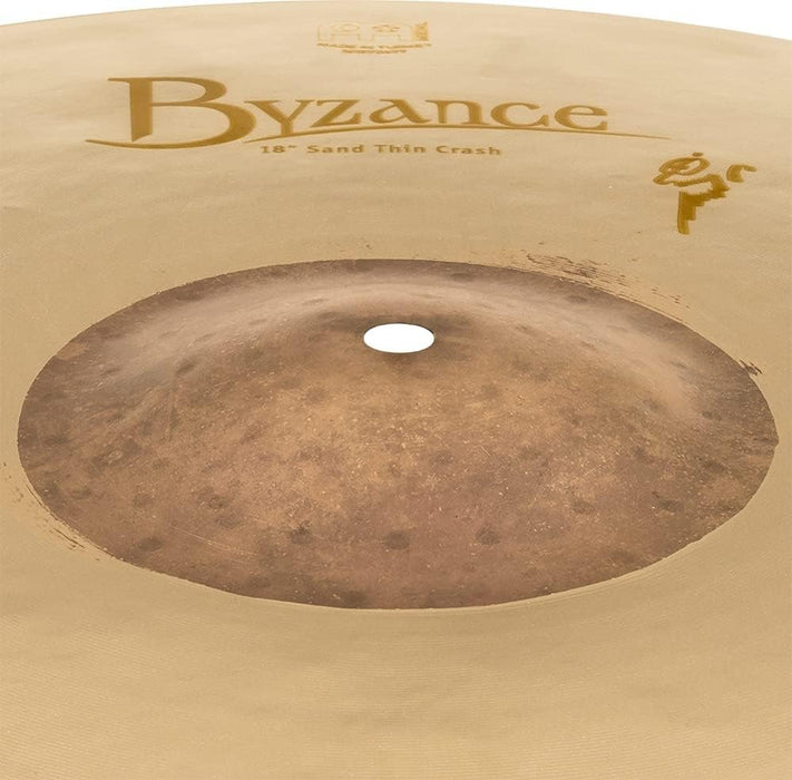 Meinl Cymbals Byzance 18" Dual Crash — MADE IN TURKEY — Hand Hammered B20 Bronze, 2-YEAR WARRANTY, inch (B18DUC)