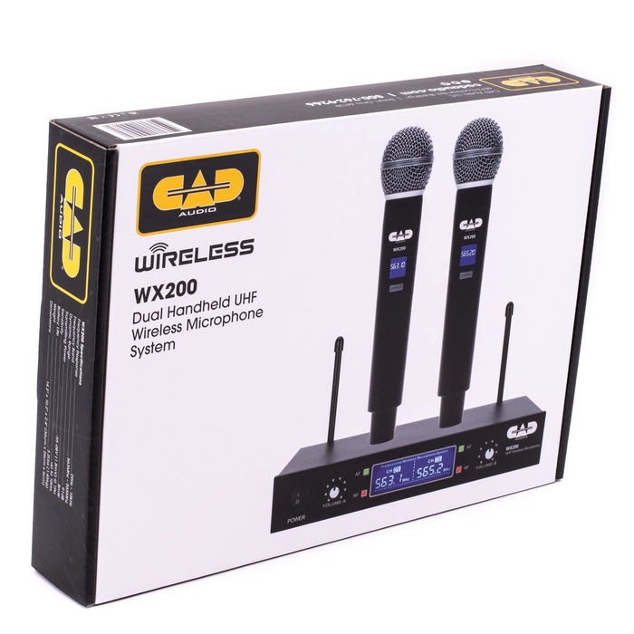 CAD Audio UHF Wireless Dual Handheld Microphone System (WX200-U)