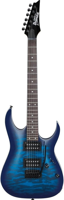 Ibanez GRGA 6 String Solid-Body Electric Guitar - Transparent Blue Burst (GRGA120QATBB)