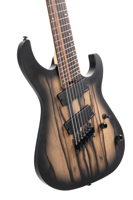 Cort KX507MS-NBB KX507MS 7-String Multi-Scale Guitar Pale Moon Ebony
