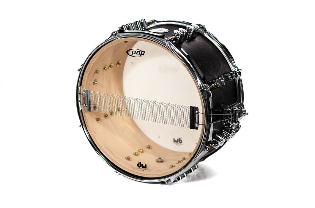 PDP By DW Black Wax Maple Snare Drum 7x13 (PDSN0713BWCR)