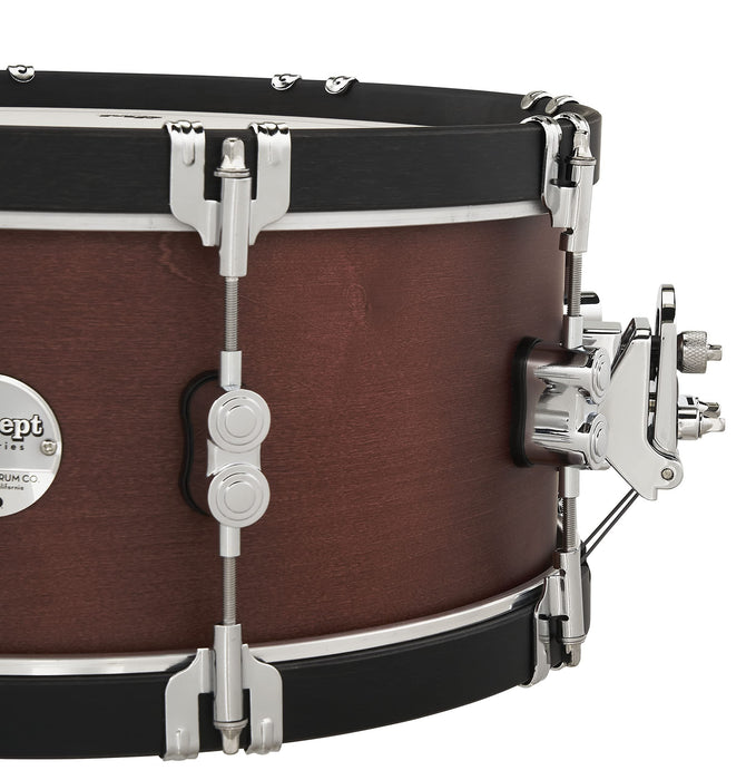 Pacific Drums & Percussion Add-Ons PDP Concept Classic, 6.5x14, Ox Blood/Ebony Hoops Snare Drum (PDCC6514SSOE)