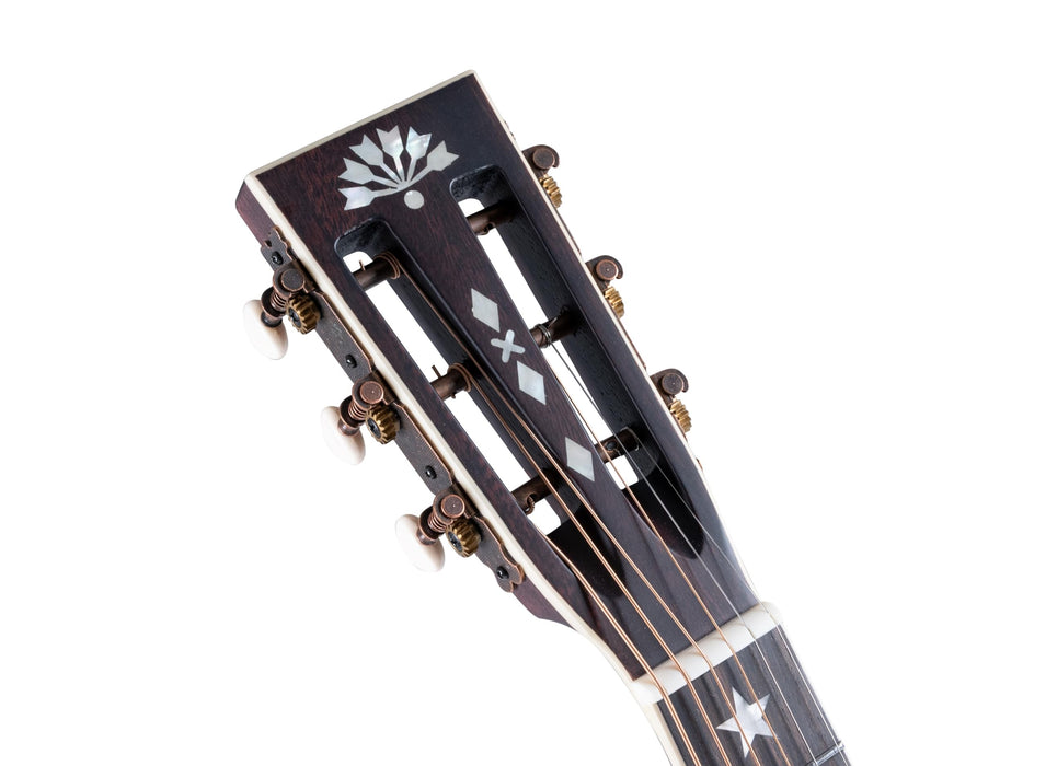 Washburn R310K Victorian Parlor Acoustic Guitar w/Gigbag, Antique Brown
