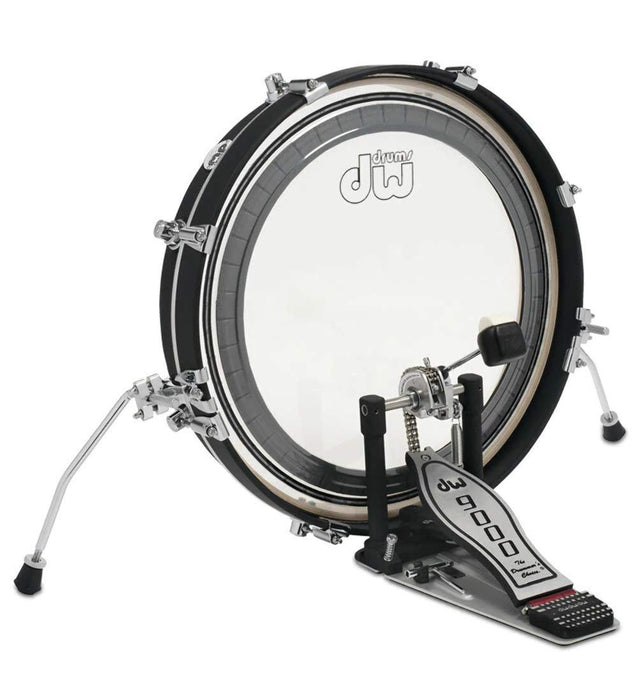 DW Design Series Maple Pancake Bass Drum, 3x20, Black Satin Lacquer w/Chrome Hardware (DDBD0320BLCR)