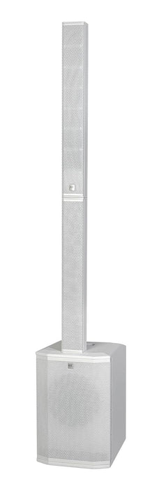 HK Audio HK-POLAR-MKII-10-WHT 2000 watt 10in Powered Column PA MK II with 4 Ch Mixer 24-bit DSP EQ Bluetooth 5 TWS in White