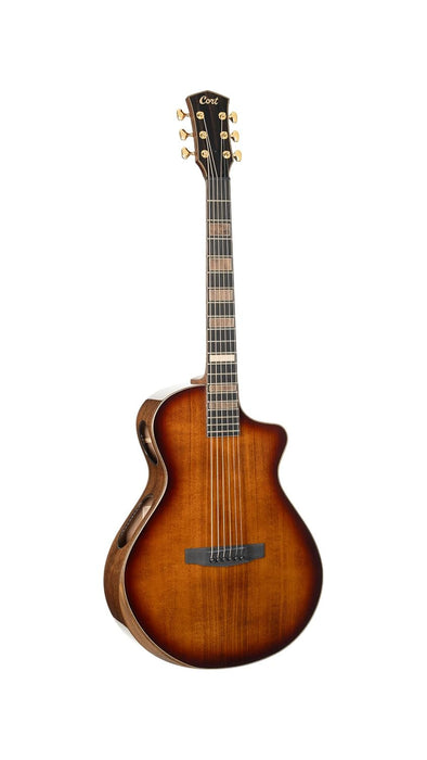 Cort MODERN Masterpiece Series Acoustic-Electric Guitar w/Case, Tobacco Sunburst
