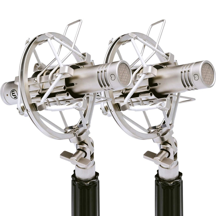 Warm Audio WA-84 Premium Stereo Package - Multi-Pattern Small-Diaphragm Condenser Microphone - Nickel (WA84NiMP-STd1)