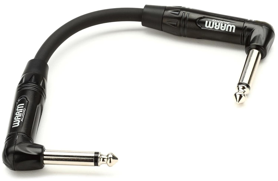 Warm Audio Pro-TS-2RT-1' Pro Series Right Angle to Right Angle TS Instrument Cable - 1 Foot