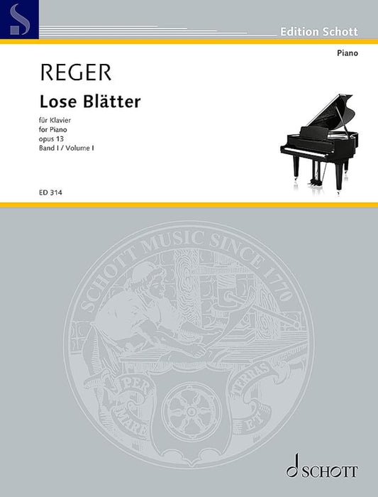 Schott Lose Blätter Op. 13 for Piano - Classical Sheet Music