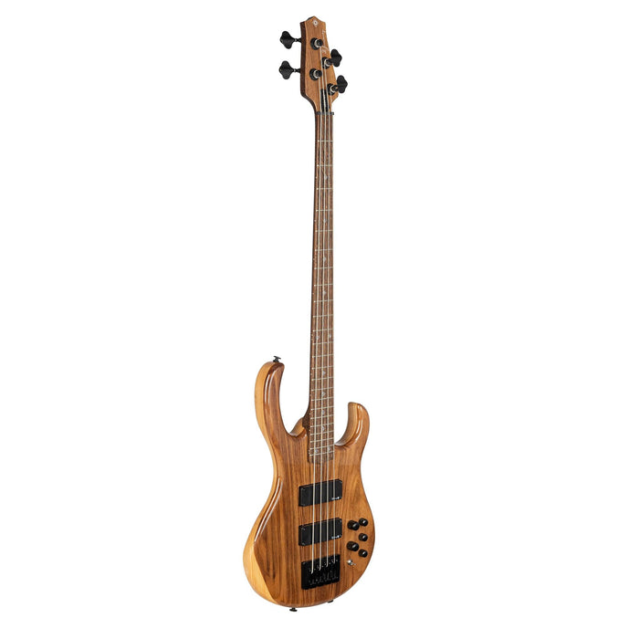 H. Jimenez 4-String Walnut Top Bass Guitar w/Deluxe Padded Gig Bag - Glossy Natural (LBS4-WT)