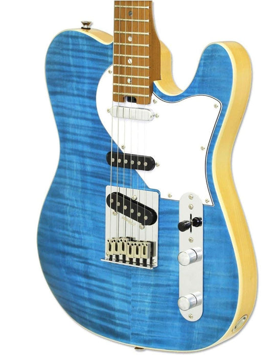 Aria Nashville Electric Guitar Turquoise Blue