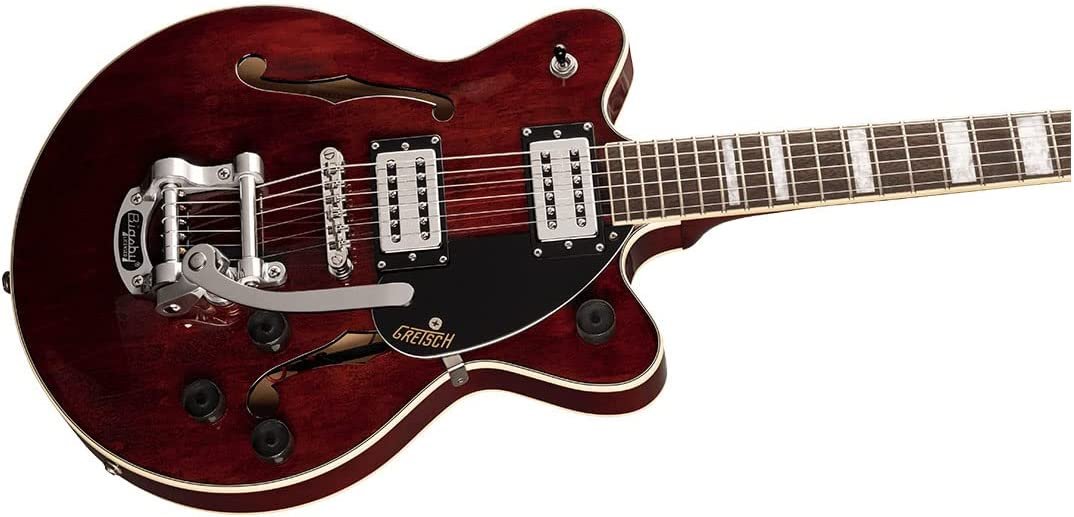 Gretsch G2655T Streamliner Center Block Jr. Double-Cut with Bigsby, Laurel Fingerboard, Broad'Tron BT-2S Pickups Electric Guitar (Right-Handed, Walnut Stain)