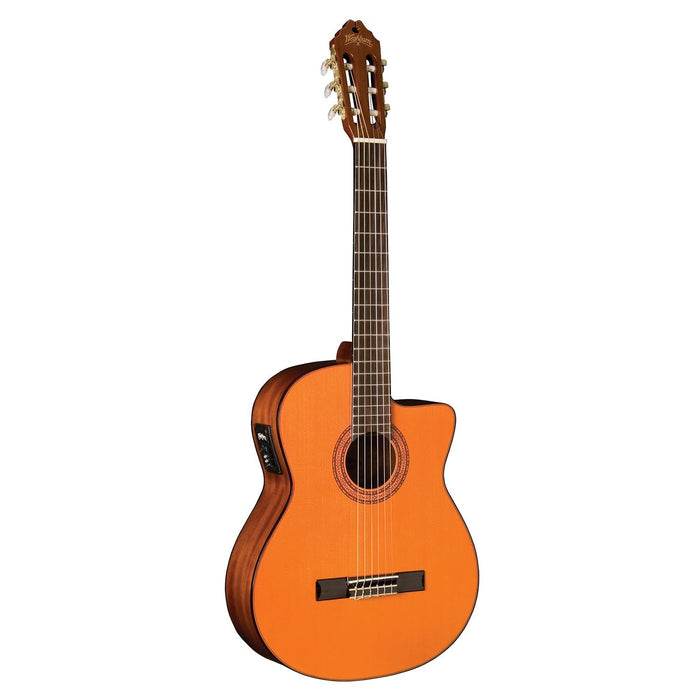 Washburn Classical Cutaway Acoustic Electric Guitar, Natural (C5CE-A-U)