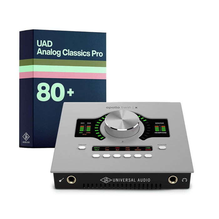 Universal Audio Apollo Twin X DUO Gen 2 with UAD Analog Classics Pro Thunderbolt 3 Audio Interface